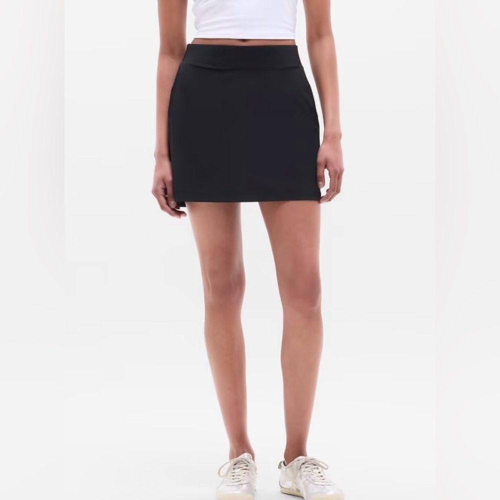 Athleta Black Performance Mini Skort